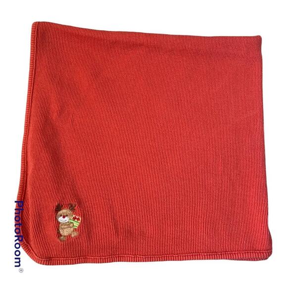 Dundee Christmas Reindeer Present Red Baby Security Receiving Blanket Lovey - Picture 1 of 14